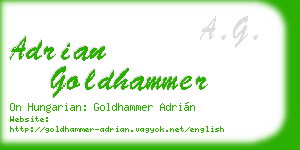 adrian goldhammer business card