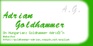 adrian goldhammer business card